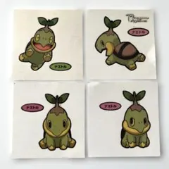 ポケモンパンシール デコキャラシール　ナエトル 4点セットのサムネイル