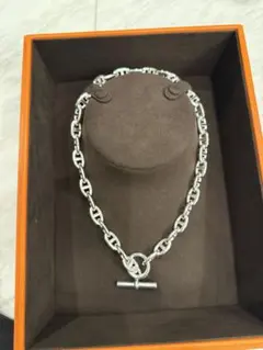 美品】エルメス オーディエンヌ シルバーネックレス メンズ