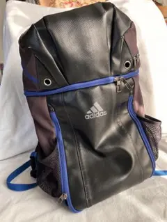 値下げ！アディダスadidas ボールバッグ 黒/青　リュック　サッカー　27L