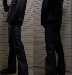 goar.archive strapped flare oil pants L - メルカリ