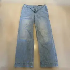 URBAN RESEARCH DOORS ライトブルー ワイドパンツ