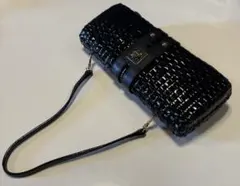 【値下げ中】DIANA 黒 かごバッグ