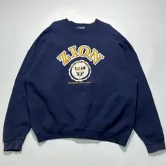 90s Lee リー USA製 スウェット 2XL 紺 ネイビー ☆7588