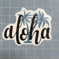 防水ステッカー　HAWAII ハワイ　aloha ステッカー ヤシの木デザイン