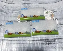 セリア seria PVC小物ポーチ　うま柄　馬　ウマ　3個