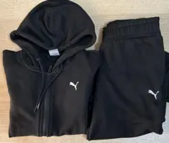 Puma スエットパーカー上下セット ブラック Mサイズ レディース