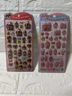 正規品モンチッチうるちゅるポップシール 2枚セット