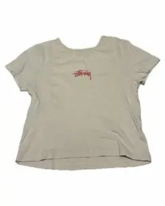 Stüssy ワンポイントロゴ ちびT 半袖Tシャツ ベージュ レディースのサムネイル