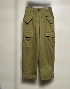 Ｈ&M✴︎オリーブ カーゴパンツ ワークパンツ6ポケット✴︎カジュアル
