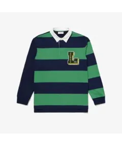 LACOSTE ラガーシャツ ブラック ホワイト FR4 - メルカリ