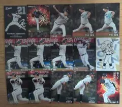 [西武ライオンズ]　武内夏暉サインカードプロ野球チップスカード 18枚セット