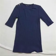 ★ZARA collection B リブカットソー ネイビー系 レディース