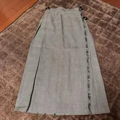 オニールオブダブリン　グレンチェックロングスカート