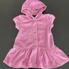 Ralph Lauren フード付きワンピース 18M ピンク