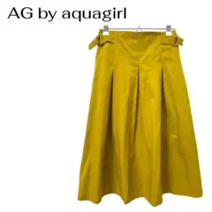 AG アクアガール　ロングフレアスカート　ウエストゴム　ベルト