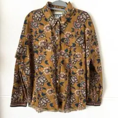 レディース ZARA 花柄 ジャケット 薄手 アウター