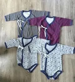 匿名/美品　ロンパース60-70cm 4点セット　バースデイ