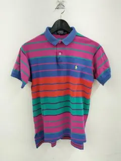 [希少！USA製]ポロ・ラルフ・ローレン ストライプ ポロシャツ