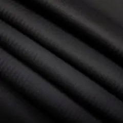綿100％ 織柄 ヘリンボーン 3m 黒