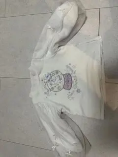 ホワイト メゾピアノ　ユニコーン　チュール　スノードーム