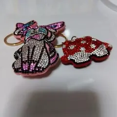 キラキラキーホルダー2点セット