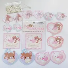 サンリオ シール ステッカー シュガーバニーズ しろうさ くろうさ 平成キャラ