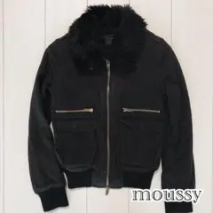 【moussy】中綿パイロットファーボアブルゾン