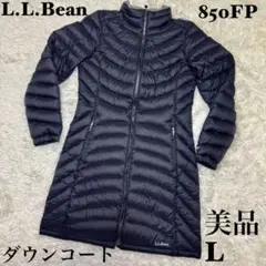 ☆L.L.Bean ダウンコート ブラック 850FP ロング 軽量 防寒☆のサムネイル