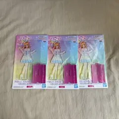 ③ アイカツ スタンド付きアクリルプレート ルミナス 大空あかり3個セット