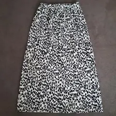 ヒョウ柄ロングスカート ウエスト69-77cm