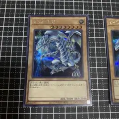 遊戯王 青眼の白龍 ブルーアイズホワイトドラゴン 2枚セットのサムネイル