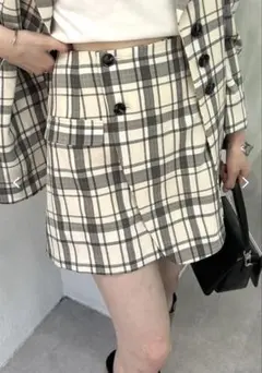 mystic♡チェック柄ラップスカートのサムネイル