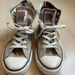 VANS ベージュ ハイカットスニーカー24センチ