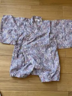 ペアマノン 甚兵衛　甚平　花柄　ピンク　80 女の子