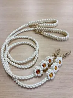 パラコード　お花リード　小型犬用