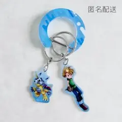 デジモン 石田ヤマト＆ガブモン デジモン展 アクキー付カラビナ キーホルダー