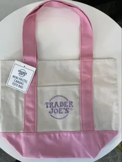 TRADER JOE’s ミニトート　パステルピンク