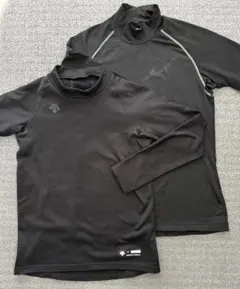 ミズノ・デサント　野球アンダーシャツ2枚セット