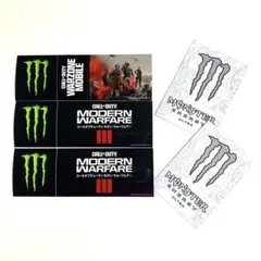モンスターエナジー　ステッカー　3種類　5枚セット