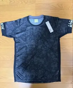 【新品タグ付き】ATHLETA ダークグレー迷彩柄シャツ M