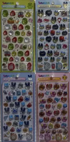 【国内正規品】　ボンボンドロップシール　たまごっち4種 コンプリート