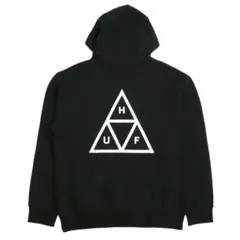 HUF パーカー ブラック トライアングルロゴ