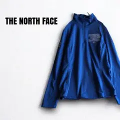 ot41525 ノースフェイス　ハーフジップ　ジャージ素材　デッドストック　青