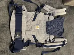 抱っこ紐・おんぶ紐 グレーとネイビーのドットデザイン