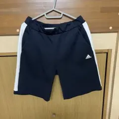 adidas ハーフパンツ レディース ネイビー