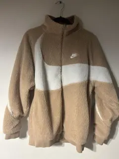 値下げ可能‼️Nike フリースジャケット ベージュ/ホワイト