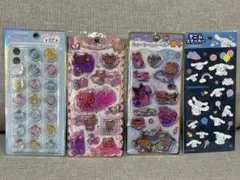 正規品　サンリオ　日焼けキティ　ウォーターイン　おはじき　デニムシール4点セット