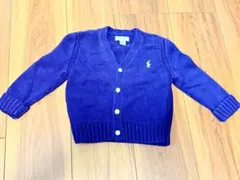 ラルフローレン カーディガン 18m ネイビー