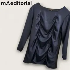 エムエフエディトリアル 七分袖Tシャツ エレガント レディース 春夏 光沢感