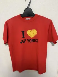 即購入大歓迎！YONEX I ❤️ YONEX Tシャツ S レッド